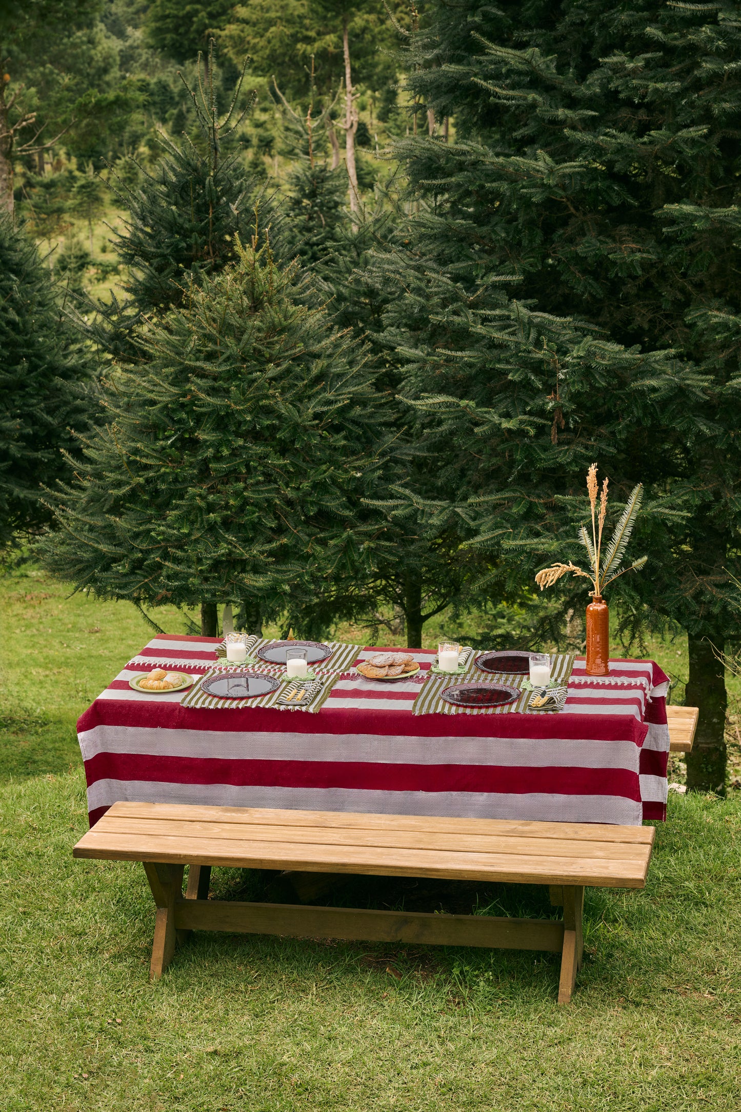 peppermint weave napkin set (2 Set)