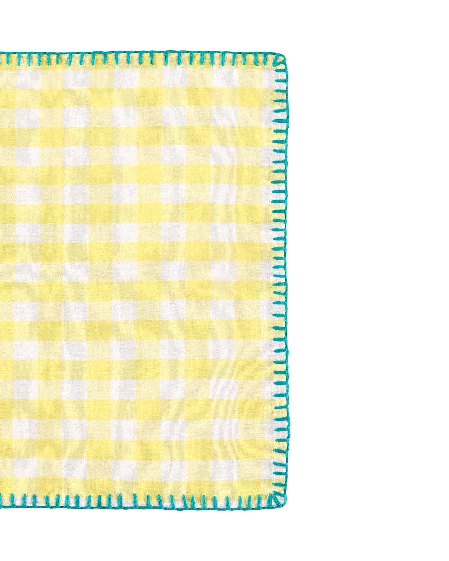 amarillo gingham napkin set (4 set)