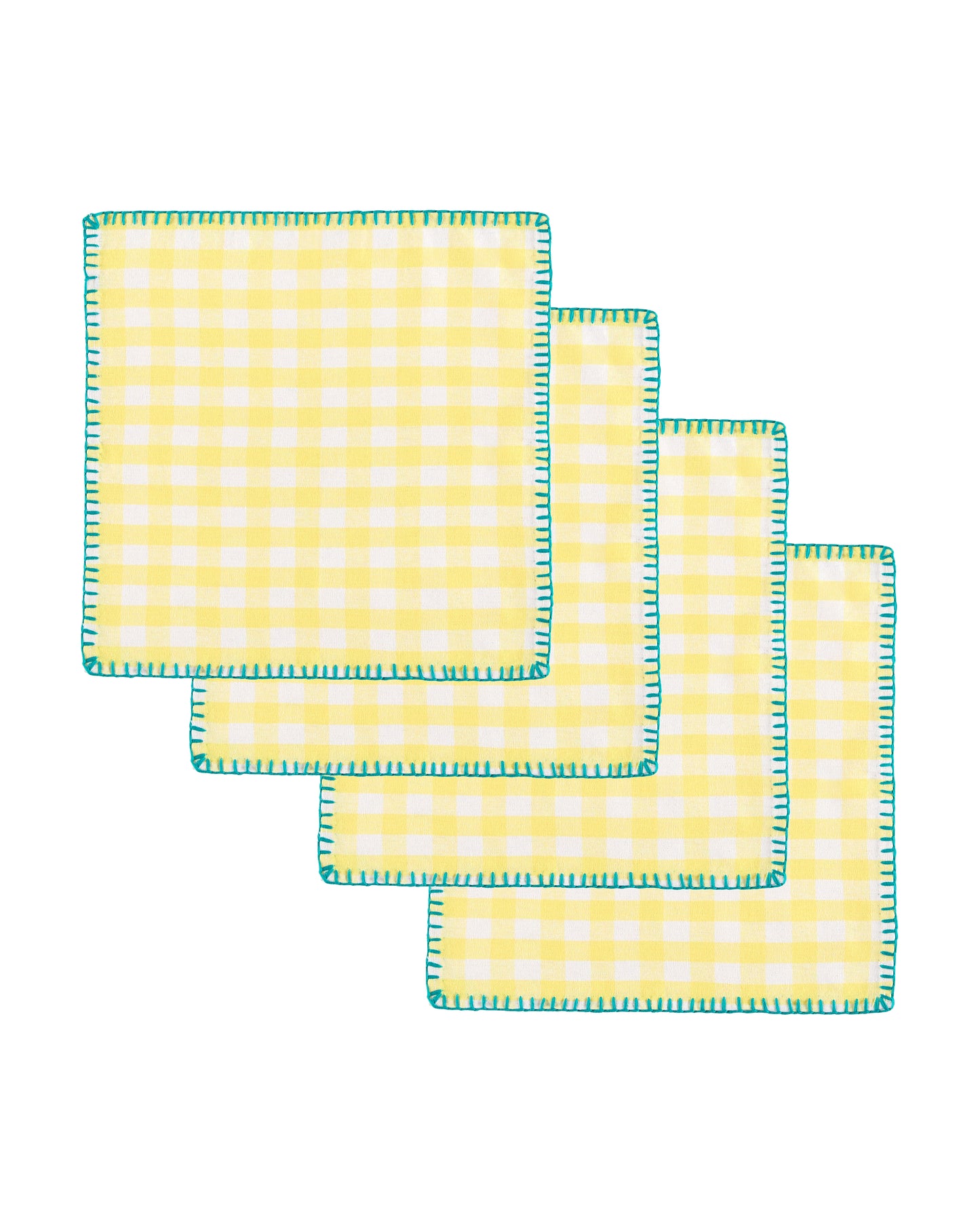 amarillo gingham napkin set (4 set)