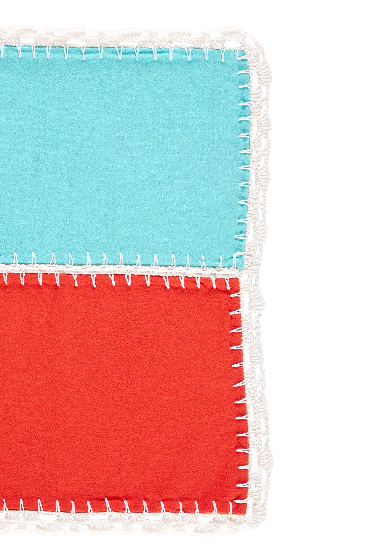 dos colores crochet placemat set (4 set)