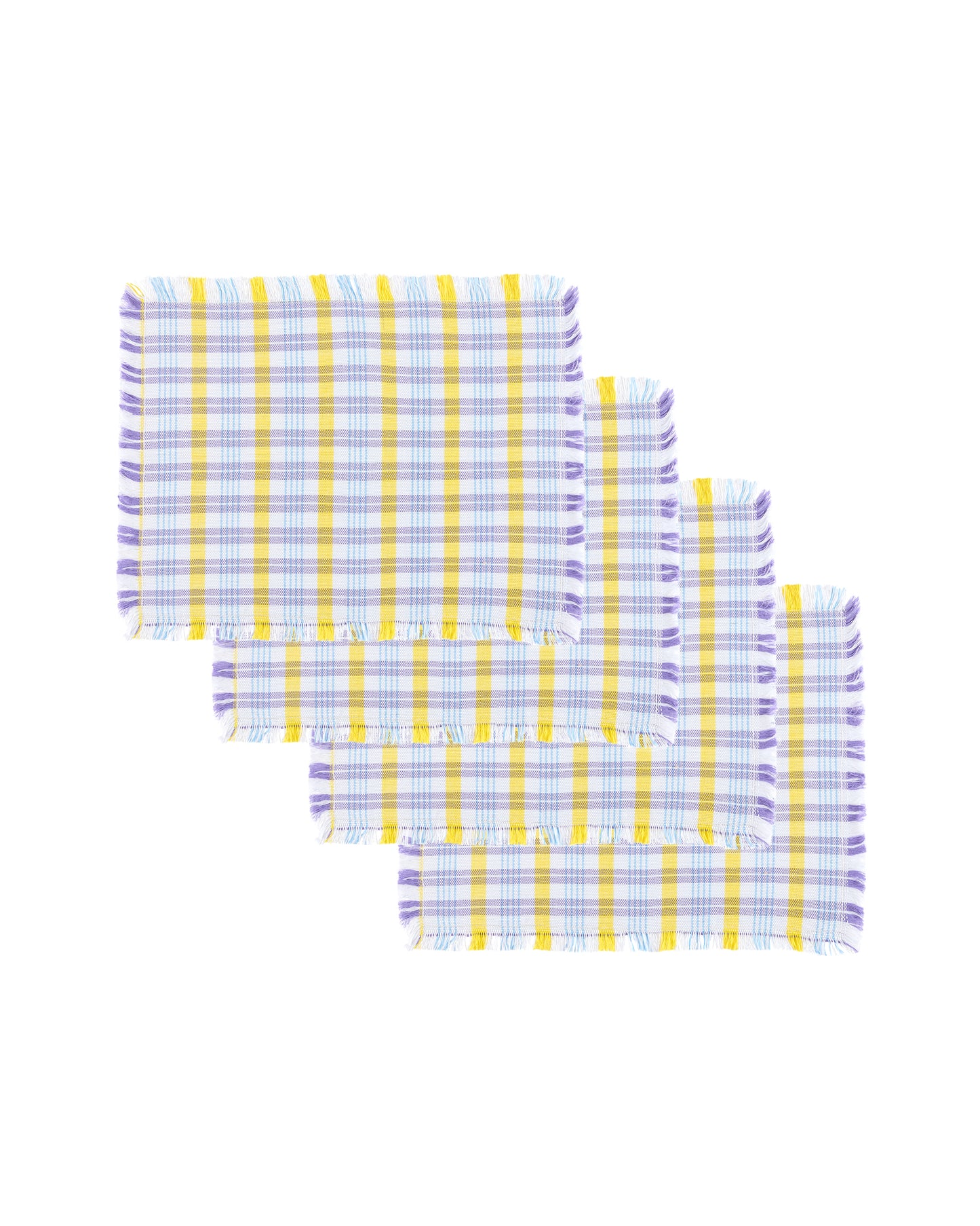 lila grid placemat set (4 set)