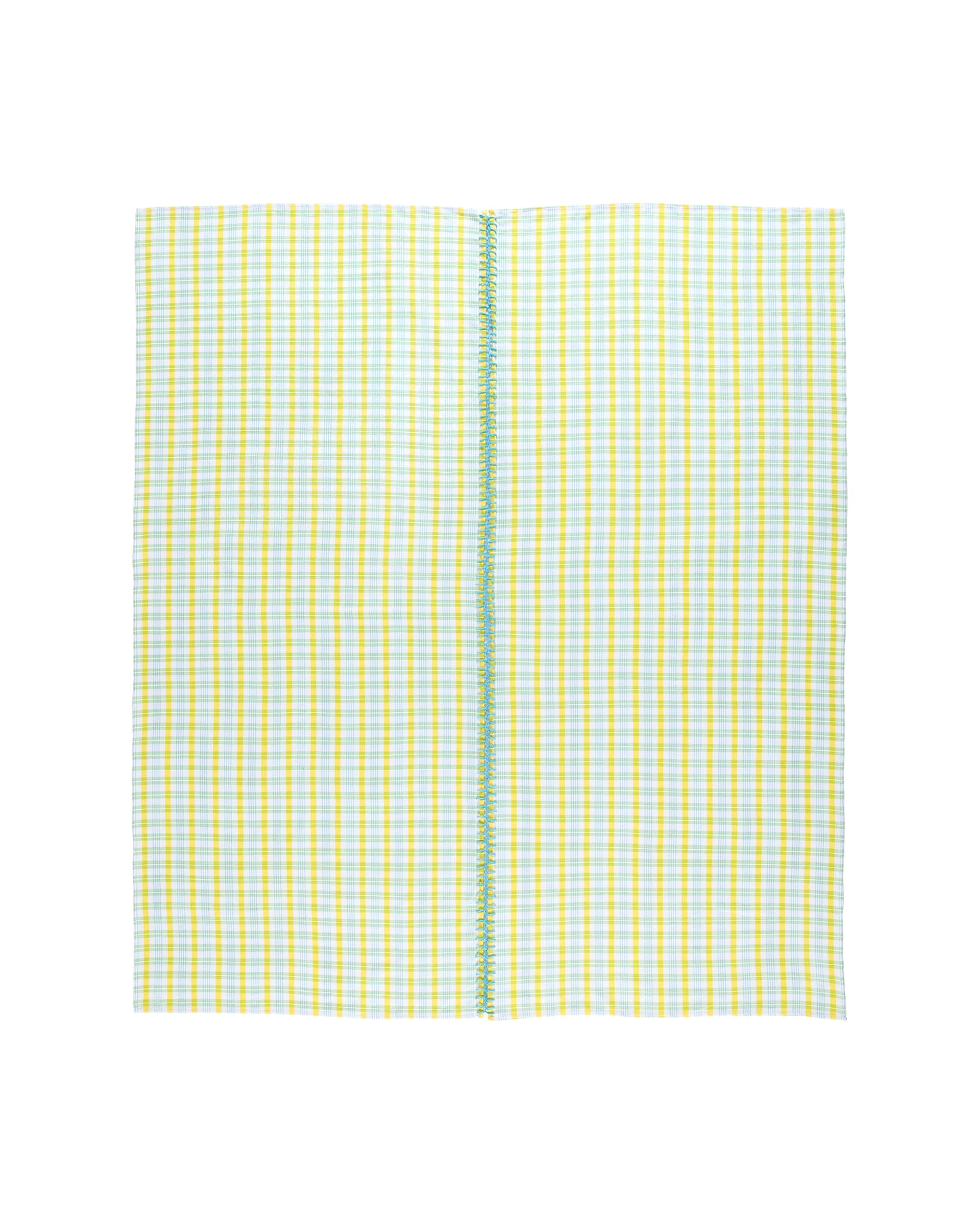 verde grid tablecloth