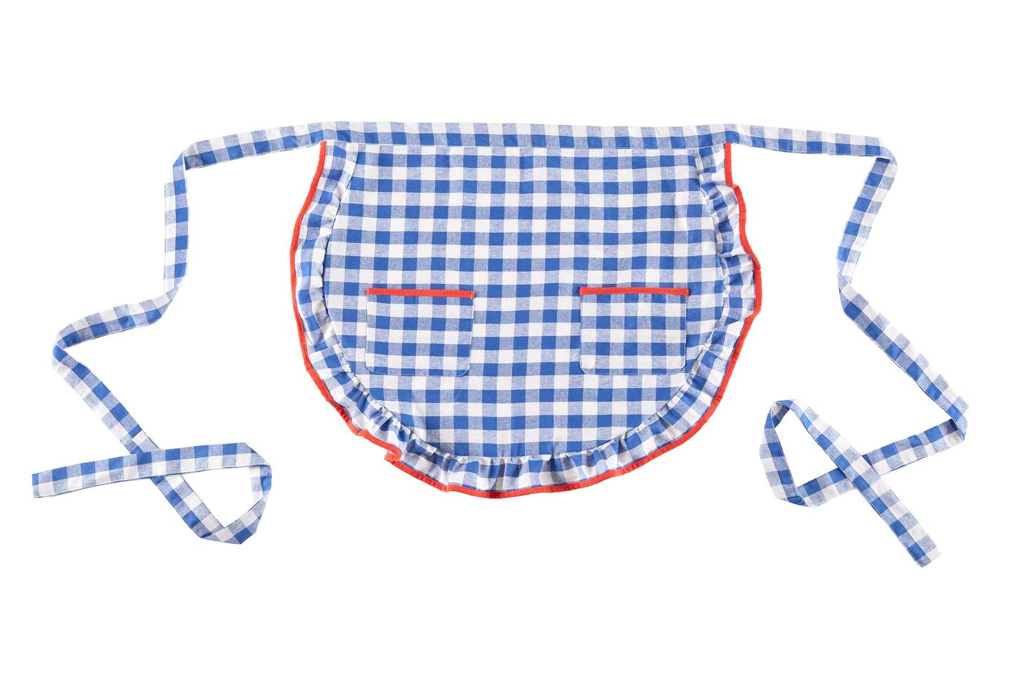 azul gingham waist apron