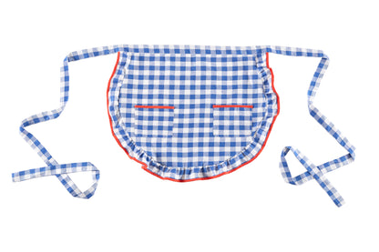 azul gingham waist apron