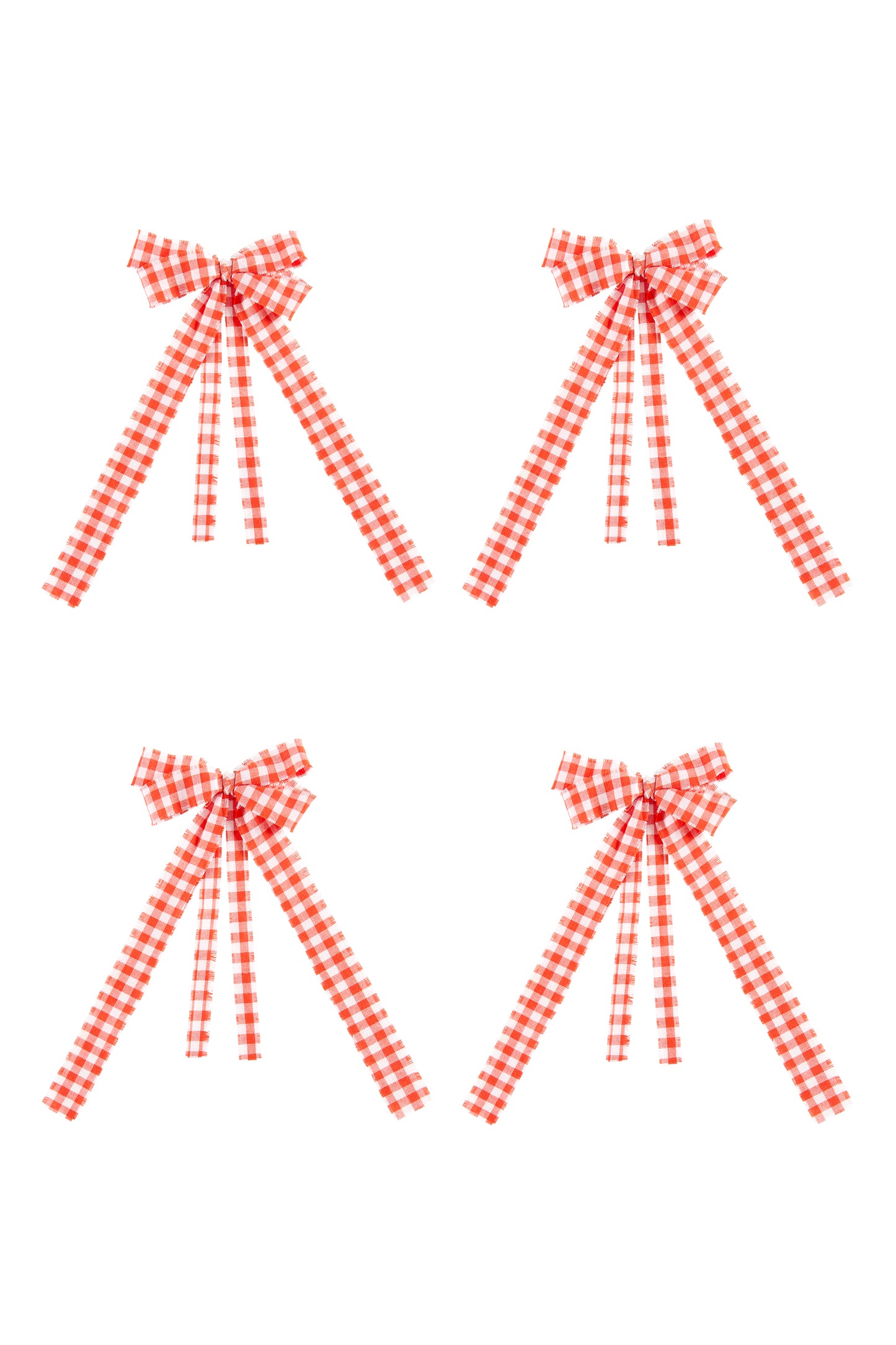 moñitas red napkin ring set (4 set)