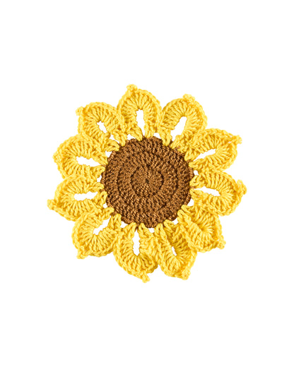 florecitas crochet coaster set (4 set)