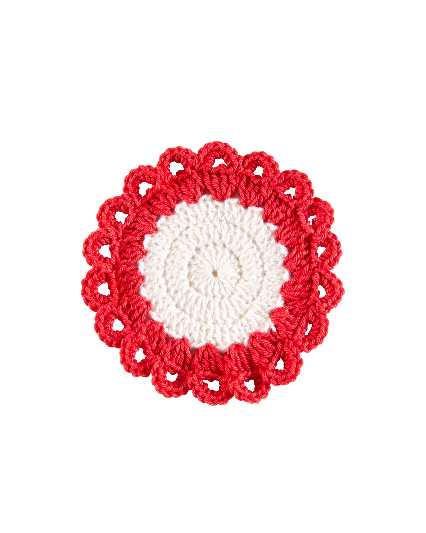florecitas crochet coaster set (4 set)