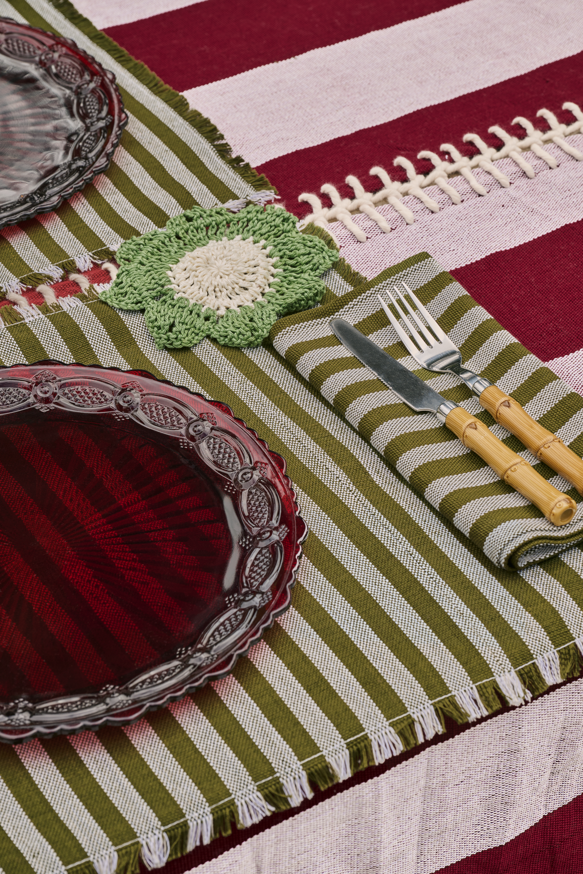 Florecitas Crochet Coaster Set (4 Set)