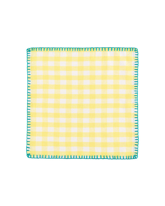 amarillo gingham napkin set (4 set)