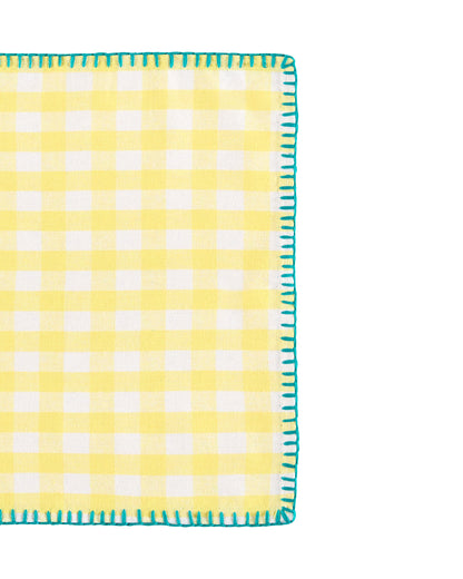 amarillo gingham napkin set (4 set)
