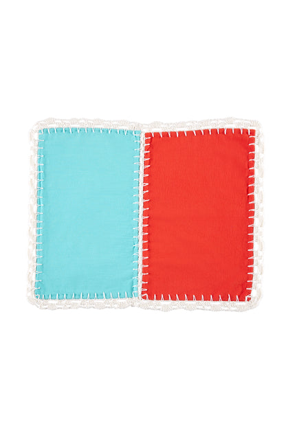 dos colores crochet placemat set (4 set)