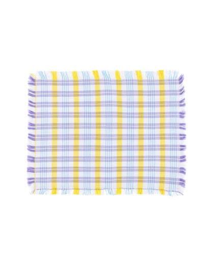 lila grid placemat set (4 set)