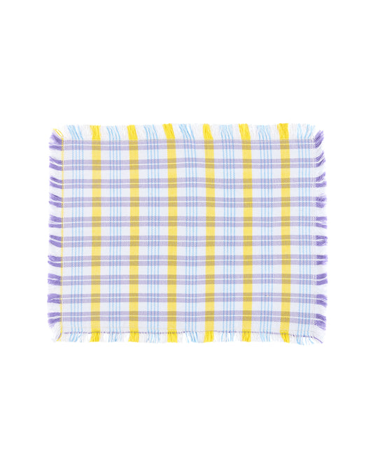 lila grid placemat set (4 set)