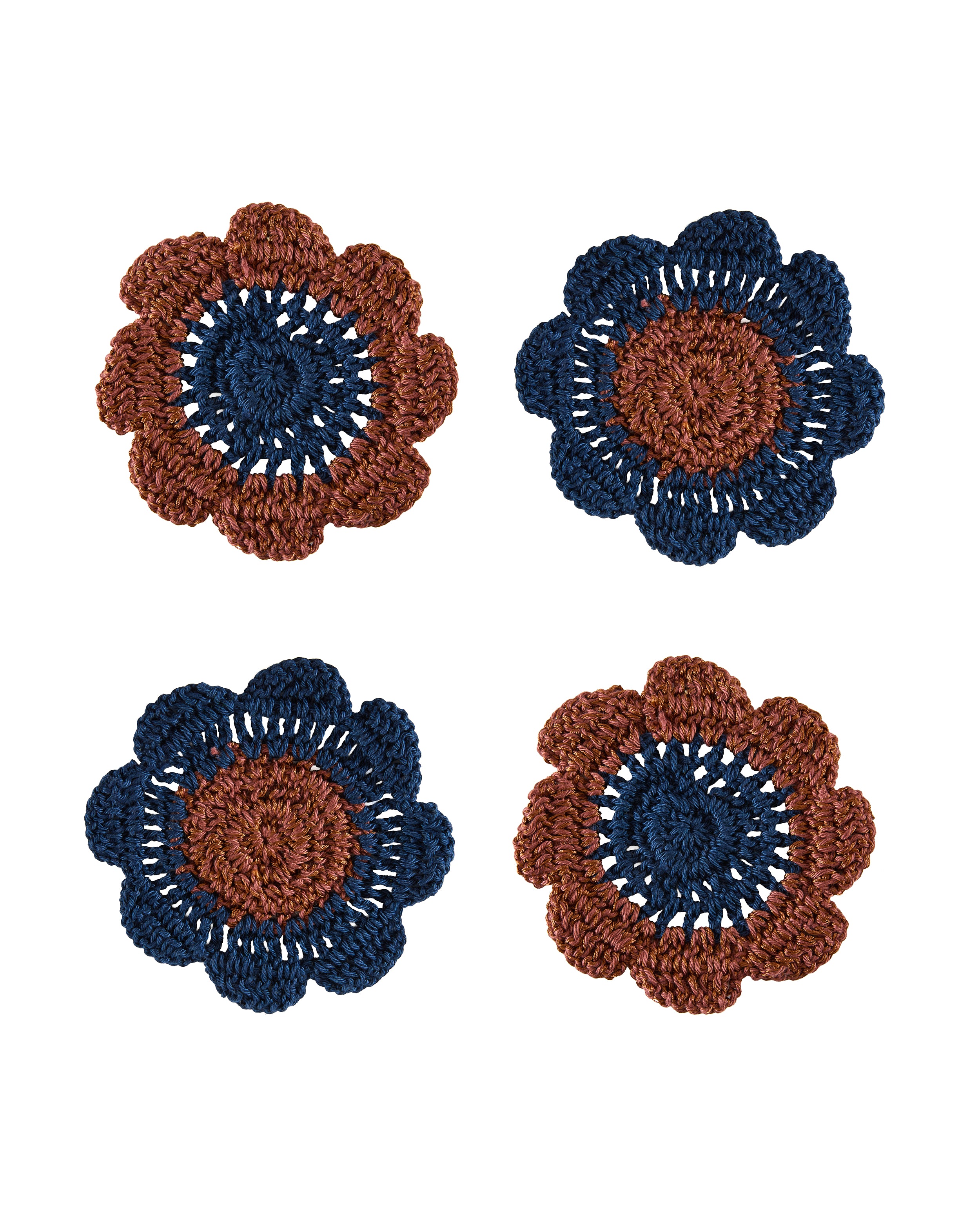 Florecitas Crochet Coaster Set (4 Set)