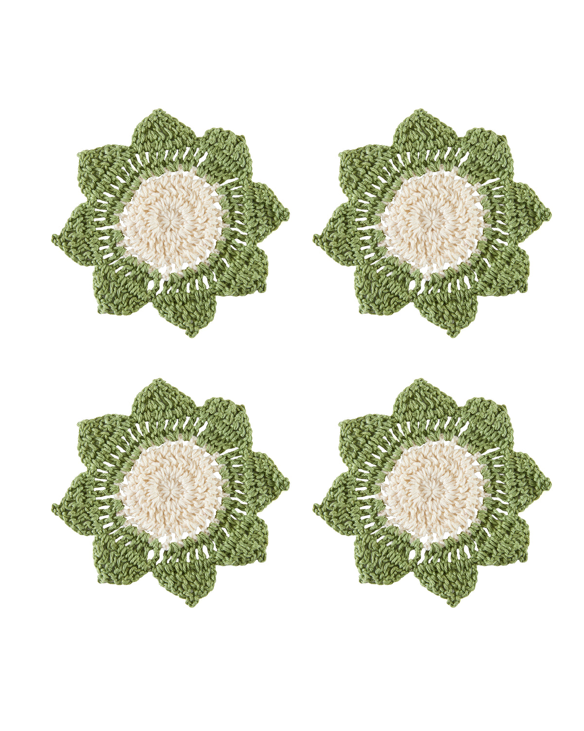 Florecitas Crochet Coaster Set (4 Set)