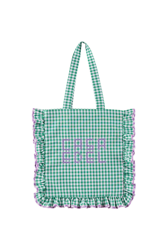 bolsa verde embroidered bag