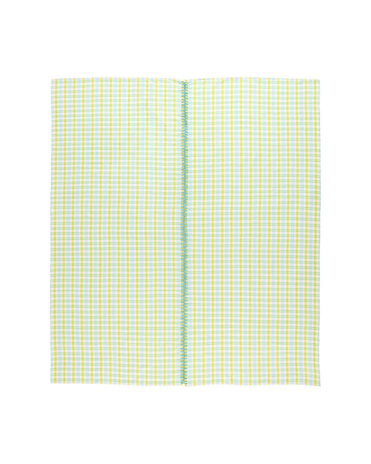 verde grid tablecloth