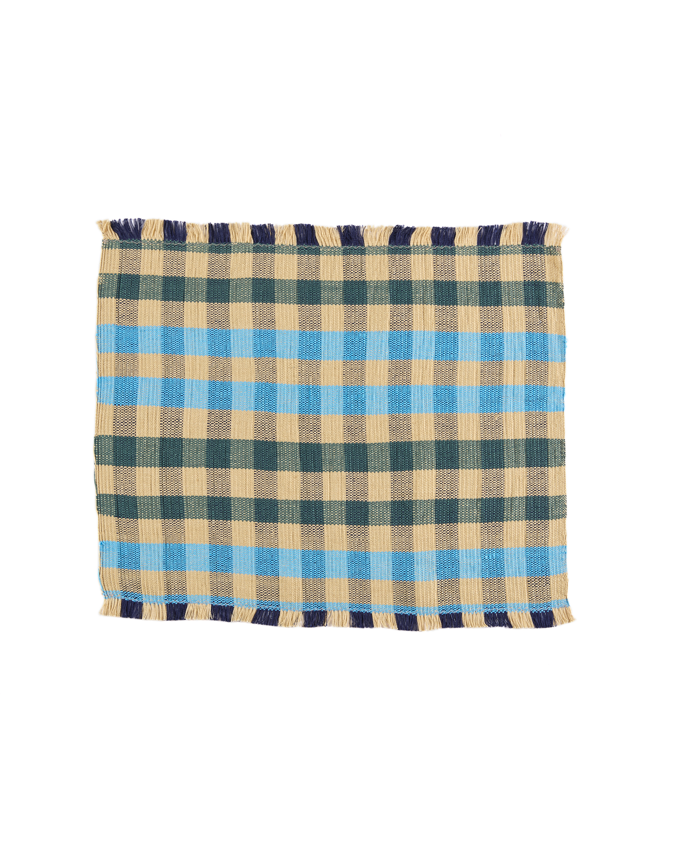 Cuadritos Cyan Placemat Set (2 Set)