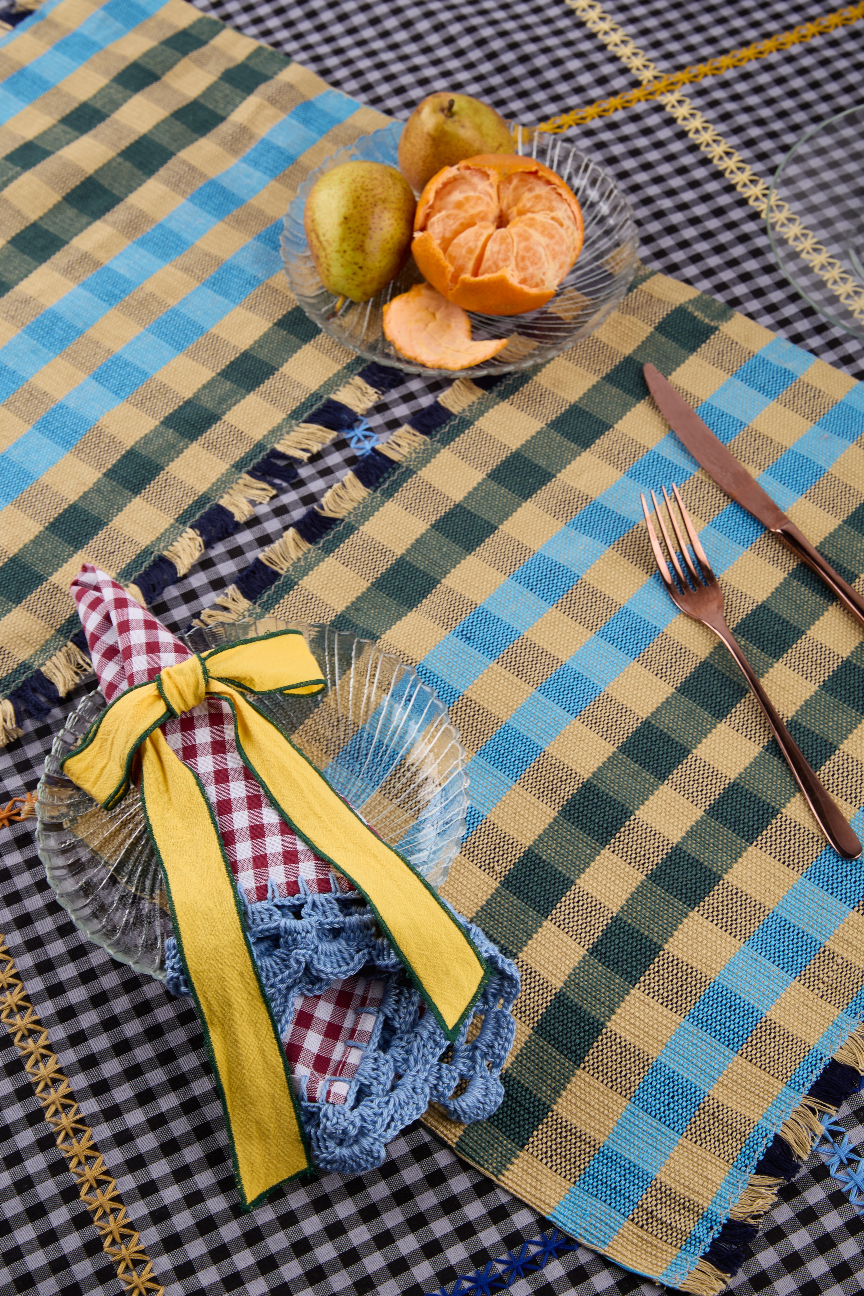 Moñitas Cyan Napkin Ring (4 Set)