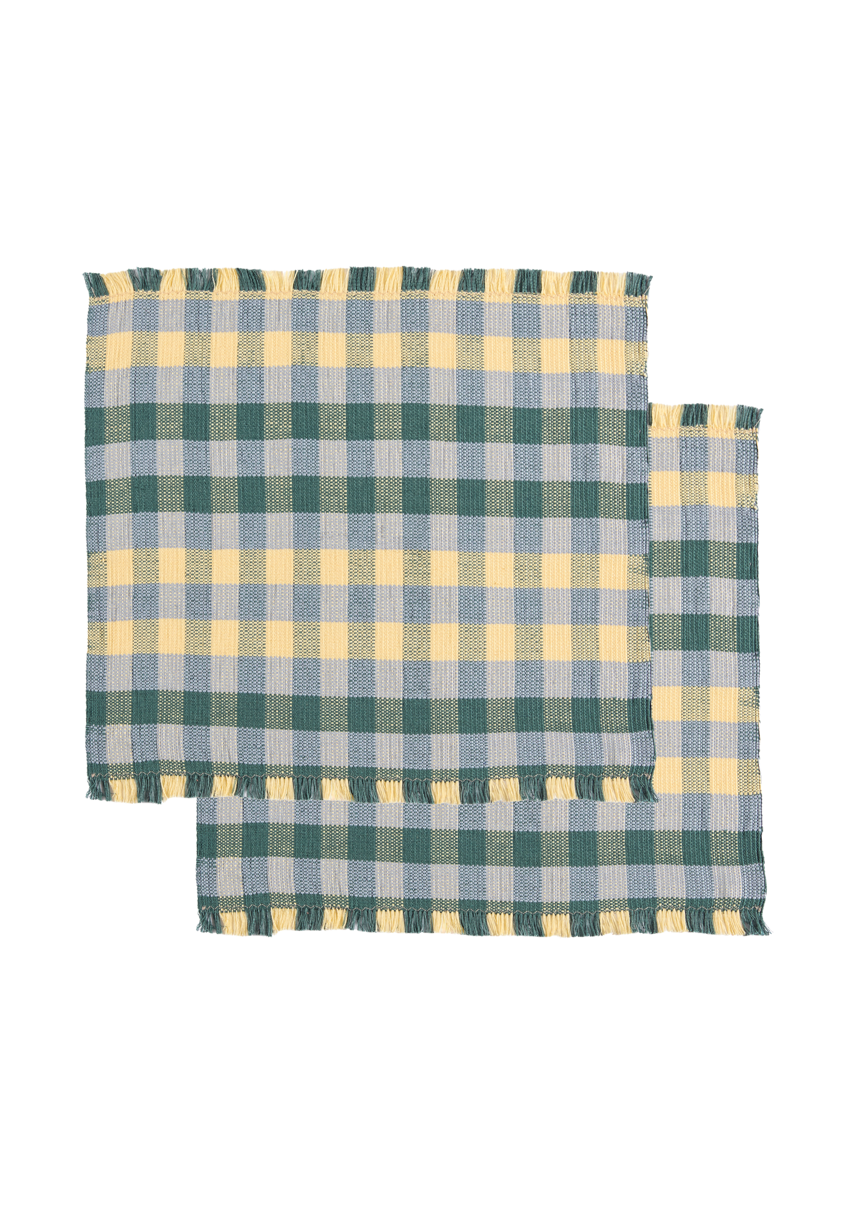 Cuadritos Teal Placemat Set (2 Set)