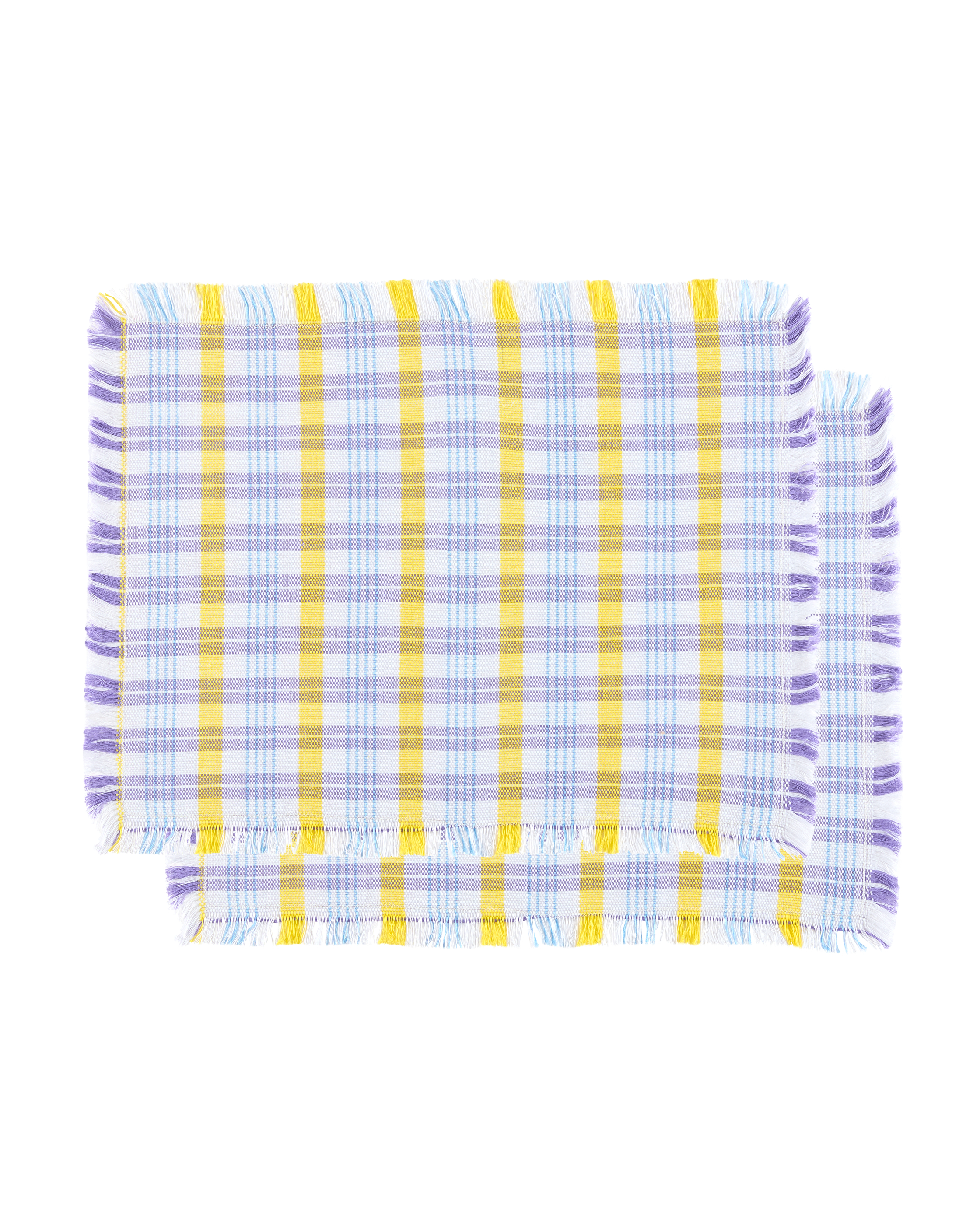 Lila Grid Placemat Set (2 Set)